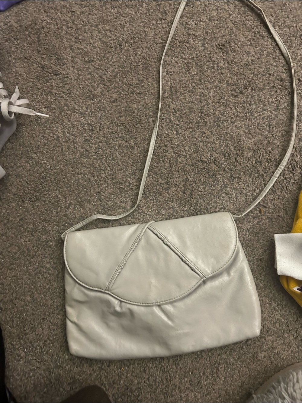 Vintage grey cross body bag